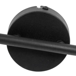 QAZQA Deckenstrahler|Aufbaustrahler*Industriefleck schwarz mit Beton 2-Licht - Pedra