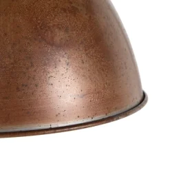 QAZQA Pendelleuchten|Wohnzimmerlampen*Industrie-Hängelampe Rostbraun - Flynn