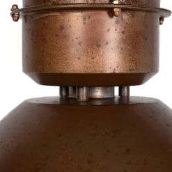 QAZQA Pendelleuchten|Wohnzimmerlampen*Industrie-Hängelampe Rostbraun - Flynn