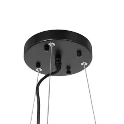 QAZQA Küchenlampen|Esszimmerlampen*Industrie-Hängelampe schwarz 6-flammig verstellbar - Hobby Spinne