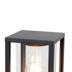 QAZQA Gartenbeleuchtung|Laternen Außen*Industrielle Außenlaterne schwarz 100 cm IP44 - Charlois