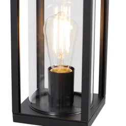 QAZQA Gartenbeleuchtung|Laternen Außen*Industrielle Außenlaterne schwarz 100 cm IP44 - Charlois