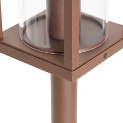 QAZQA Gartenbeleuchtung|Laternen Außen*Industrielle Außenlaterne Rostbraun 100 cm IP44 - Charlois