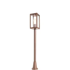 QAZQA Gartenbeleuchtung|Laternen Außen*Industrielle Außenlaterne Rostbraun 100 cm IP44 - Charlois