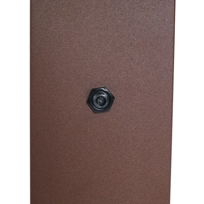 QAZQA Gartenbeleuchtung|Stehlampen Außen*Industrielle Außenleuchte Rostbraun mit Rauchglas 70cm mit Dämmerungssensor IP44 - Dänemark