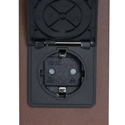 QAZQA Gartenbeleuchtung|Stehlampen Außen*Industrielle Außenleuchte Rostbraun mit Rauchglas 70cm mit Dämmerungssensor IP44 - Dänemark