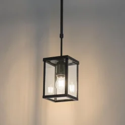 QAZQA Gartenbeleuchtung|Pendelleuchten Außen*Industrielle Außen-Pendelleuchte schwarz IP44 - Charlois