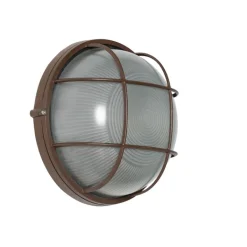 QAZQA Gartenbeleuchtung|Außenwandleuchten*Industrielle Außenwandleuchte rostbraun IP44 - Hanneke