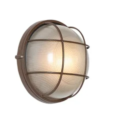 QAZQA Gartenbeleuchtung|Außenwandleuchten*Industrielle Außenwandleuchte rostbraun IP44 - Hanneke