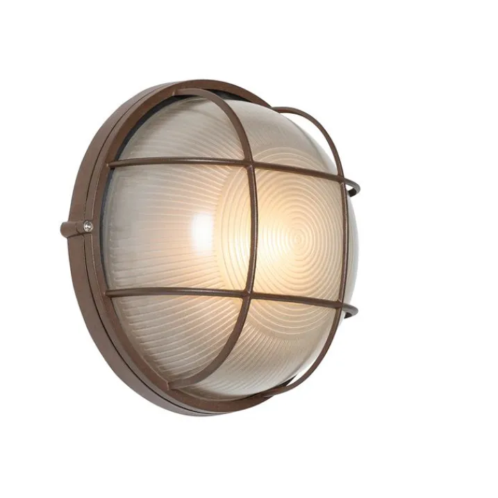 QAZQA Gartenbeleuchtung|Außenwandleuchten*Industrielle Außenwandleuchte rostbraun IP44 - Hanneke