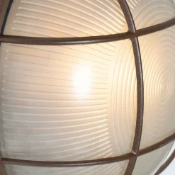 QAZQA Gartenbeleuchtung|Außenwandleuchten*Industrielle Außenwandleuchte rostbraun IP44 - Hanneke