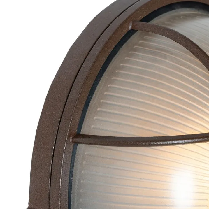 QAZQA Gartenbeleuchtung|Außenwandleuchten*Industrielle Außenwandleuchte rostbraun IP44 - Hanneke