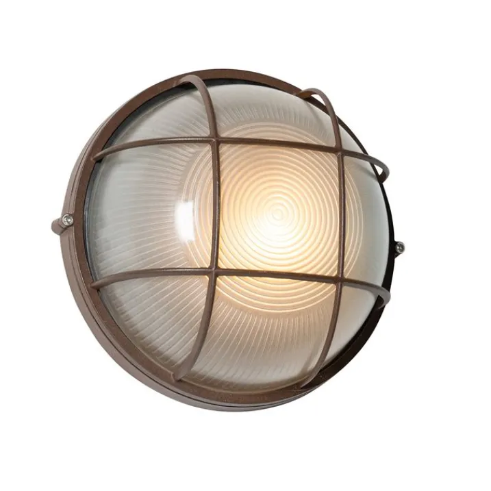 QAZQA Gartenbeleuchtung|Außenwandleuchten*Industrielle Außenwandleuchte rostbraun IP44 - Hanneke