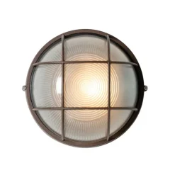 QAZQA Gartenbeleuchtung|Außenwandleuchten*Industrielle Außenwandleuchte rostbraun IP44 - Hanneke