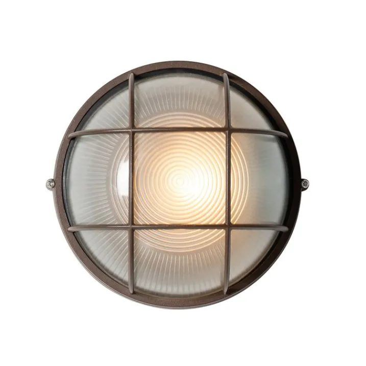 QAZQA Gartenbeleuchtung|Außenwandleuchten*Industrielle Außenwandleuchte rostbraun IP44 - Hanneke