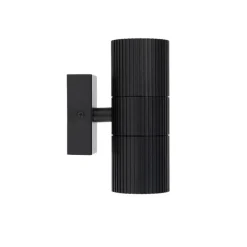 QAZQA Gartenbeleuchtung|Außenwandleuchten*Industrielle Außenwandleuchte schwarz 2-flammig IP44 - Vigo