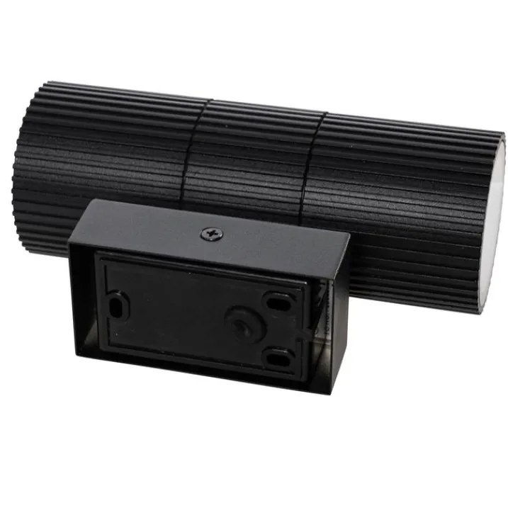 QAZQA Gartenbeleuchtung|Außenwandleuchten*Industrielle Außenwandleuchte schwarz 2-flammig IP44 - Vigo