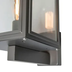 QAZQA Gartenbeleuchtung|Außenwandleuchten*Industrielle Außenwandleuchte grau IP44 - Sutton Up