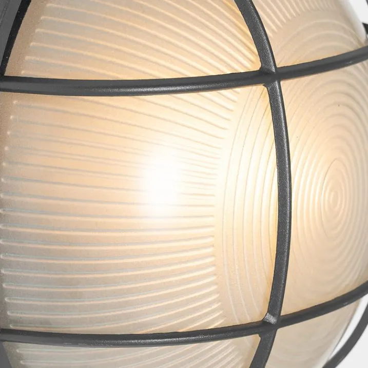 QAZQA Gartenbeleuchtung|Außenwandleuchten*Industrielle Außenwandleuchte dunkelgrau IP44 - Hanneke