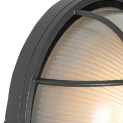 QAZQA Gartenbeleuchtung|Außenwandleuchten*Industrielle Außenwandleuchte dunkelgrau IP44 - Hanneke