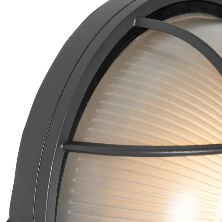 QAZQA Gartenbeleuchtung|Außenwandleuchten*Industrielle Außenwandleuchte dunkelgrau IP44 - Hanneke