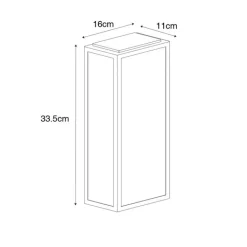 QAZQA Gartenbeleuchtung|Außenwandleuchten*Industrielle Außenwandleuchte schwarz mit Gold IP44 - Rotterdam