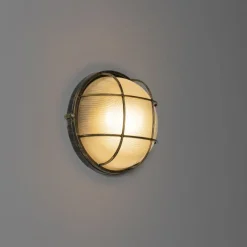 QAZQA Gartenbeleuchtung|Außenwandleuchten*Industrielle Außenwandleuchte Antik Gold IP44 - Hanneke