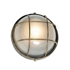 QAZQA Gartenbeleuchtung|Außenwandleuchten*Industrielle Außenwandleuchte Antik Gold IP44 - Hanneke