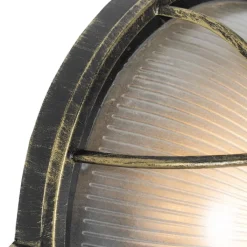 QAZQA Gartenbeleuchtung|Außenwandleuchten*Industrielle Außenwandleuchte Antik Gold IP44 - Hanneke