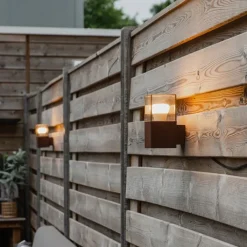 QAZQA Gartenbeleuchtung|Außenwandleuchten*Industrielle Außenwandleuchte rostbraun IP44 - Dänemark