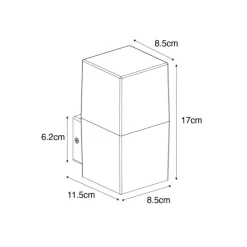 QAZQA Gartenbeleuchtung|Außenwandleuchten*Industrielle Außenwandleuchte rostbraun IP44 - Dänemark