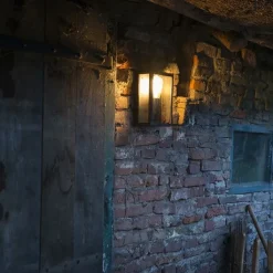 QAZQA Gartenbeleuchtung|Außenwandleuchten*Industrielle Außenwandleuchte schwarz mit Glas IP44 - Rotterdam 2