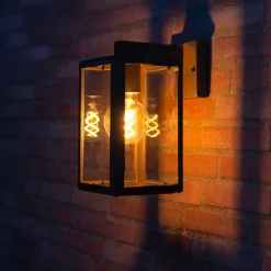 QAZQA Gartenbeleuchtung|Außenwandleuchten*Industrielle Außenwandleuchte grau IP44 - Sutton down