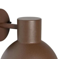 QAZQA Gartenbeleuchtung|Außenwandleuchten*Industrielle Außenwandleuchte rostbraun rund IP44 - Natas