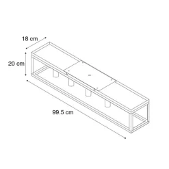 QAZQA Schlafzimmerlampen|Küchenlampen*Industrielle Deckenlampe schwarz 99,5 cm 4-flammig - Cage