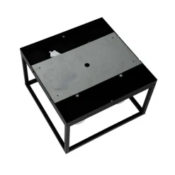 QAZQA Deckenleuchten|Wohnzimmerlampen*Industrielle Deckenlampe schwarz 40 cm 4-flammig - Cage