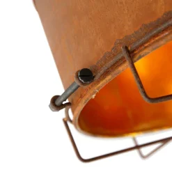 QAZQA Schlafzimmerlampen|Küchenlampen*Industrielle Deckenleuchte rostbraun 35 cm - Barril