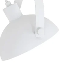 QAZQA Küchenlampen|Wandstrahler*Industrielle Deckenleuchte weiß mit Silber 15 cm verstellbar – Magnax