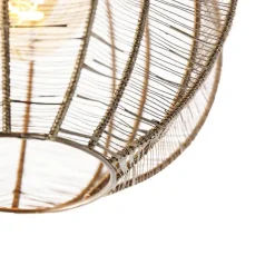 QAZQA Deckenleuchten|Wohnzimmerlampen*Industrielle Deckenleuchte Bronze mit Schwarz - Dong