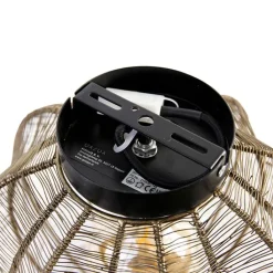 QAZQA Deckenleuchten|Wohnzimmerlampen*Industrielle Deckenleuchte Bronze mit Schwarz - Dong