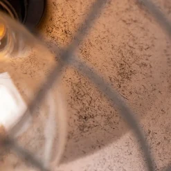 QAZQA Deckenleuchten|Wohnzimmerlampen*Industrielle Deckenleuchte Antik Silber 25,5 cm - Kurs