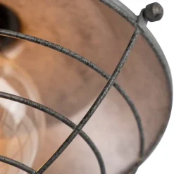 QAZQA Deckenleuchten|Wohnzimmerlampen*Industrielle Deckenleuchte Antik Silber 25,5 cm - Kurs