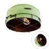 QAZQA Schlafzimmerlampen|Küchenlampen*Industrielle Deckenleuchte grün 35 cm - Barril