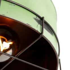QAZQA Schlafzimmerlampen|Küchenlampen*Industrielle Deckenleuchte grün 35 cm - Barril