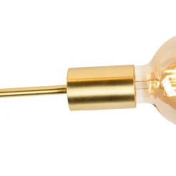 QAZQA Küchenlampen|Deckenleuchten*Industrielle Deckenleuchte Messing 6 Lichter - Sydney