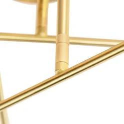 QAZQA Küchenlampen|Deckenleuchten*Industrielle Deckenleuchte Messing 6 Lichter - Sydney