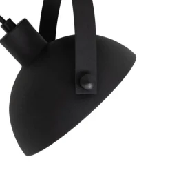 QAZQA Küchenlampen|Esszimmerlampen*Industrielle Deckenleuchte schwarz mit Gold 15 cm verstellbar – Magnax