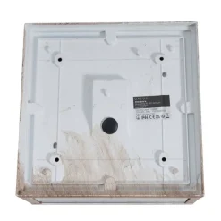 QAZQA Gartenbeleuchtung|Deckenleuchten Außen*Industrielle Deckenleuchte Holzoptik IP44 2-flammig - Charlois