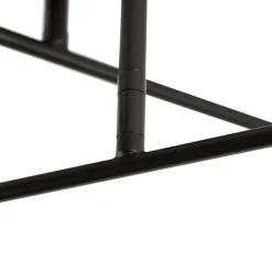 QAZQA Deckenleuchten|Wohnzimmerlampen*Industrielle Deckenleuchte schwarz mit goldenen 6 Lichtern – Sydney