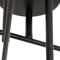 QAZQA Deckenleuchten|Wohnzimmerlampen*Industrielle Deckenleuchte schwarz mit goldenen 6 Lichtern – Sydney